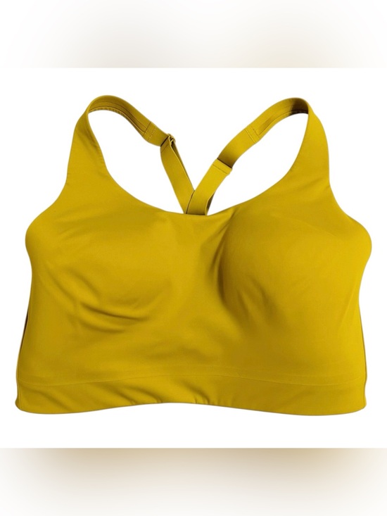 Athleta Other - Athleta Advance Racerback Sports Bra Oxidized Yellow, 36DD